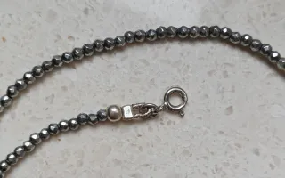 Collana Argento Pietre Naturali Verde