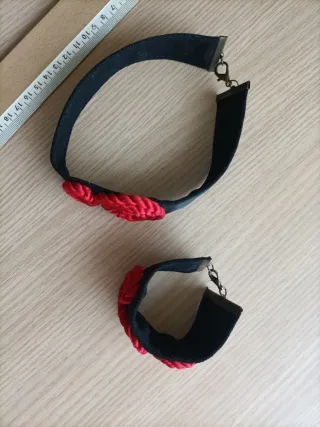 Collar y pulsera estilo gótico artesano