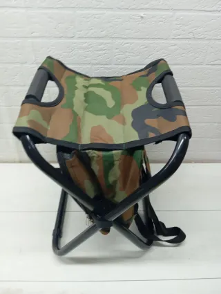 Taburete plegable camping camuflaje