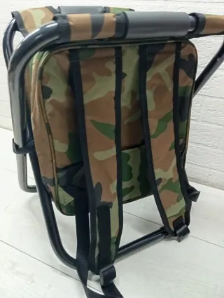 Taburete plegable camping camuflaje