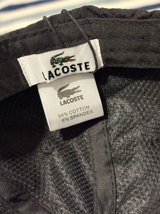 Gorra Lacoste Negra