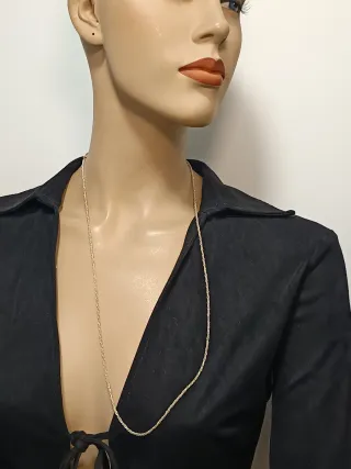 Cadena Plata Ley 925 Larga 70cm