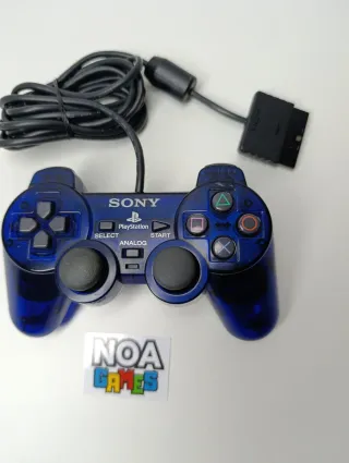 Mando PS2 DualShock 2 Azul Transparente