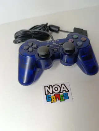 Mando PS2 DualShock 2 Azul Transparente