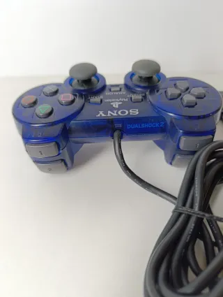 Mando PS2 DualShock 2 Azul Transparente