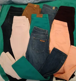 Lote 8 Pantalones Vaqueros y Chinos