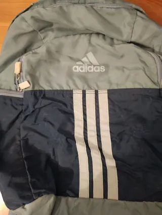 Mochila Adidas Azul y Gris