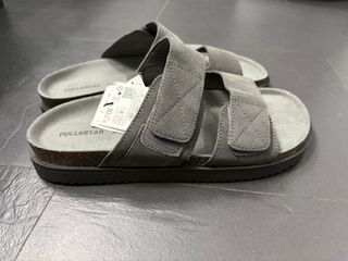 Sandalias Pull&Bear Piel Gris Talla 40
