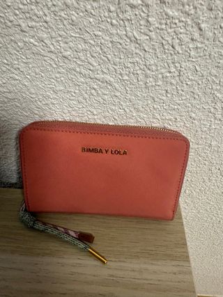 Monedero ,Billetera Bimba y Lola  Rosa de Nylon40