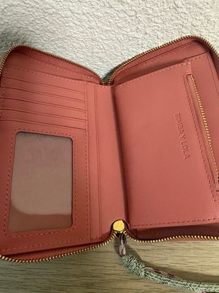 Monedero ,Billetera Bimba y Lola  Rosa de Nylon40