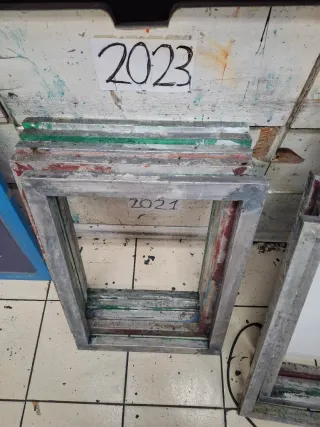 Pantallas de serigrafía metálicas