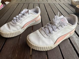 Zapatillas blancas niña Puma