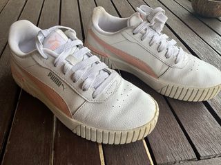 Zapatillas blancas niña Puma