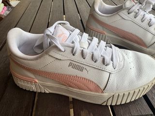 Zapatillas blancas niña Puma