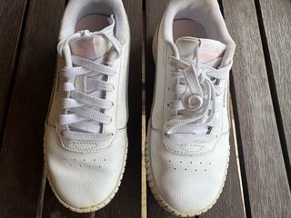 Zapatillas blancas niña Puma