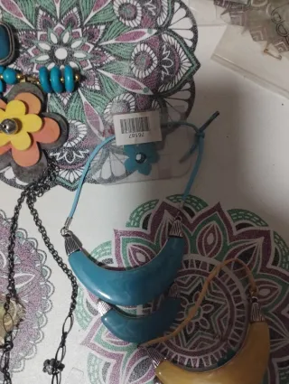 Lote Abalorios Bisutería Turquesa y Multicolor