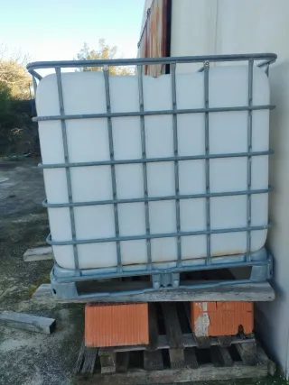 Pack 2 Bidones IBC 1000L con jaula