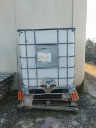 Pack 2 Bidones IBC 1000L con jaula