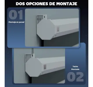 Pantalla Proyección 84 Full HD 4K 8K