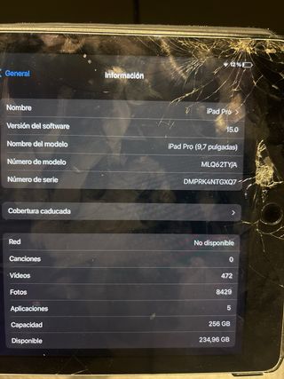 iPad Pro 9,7 Plata