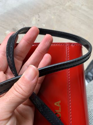 Bolso BIMBA Y LOLA Rojo Charol Elegante