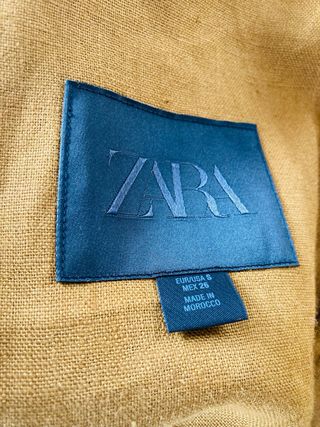 Cazadora bomber Zara oversize lino