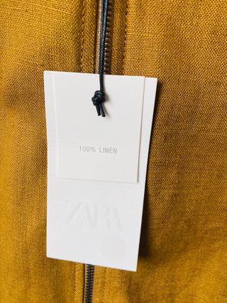 Cazadora bomber Zara oversize lino