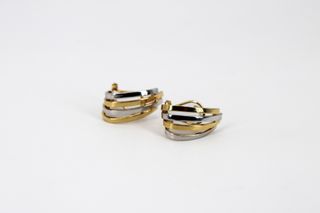 Pendientes Oro Combinado 18k Quickgold
