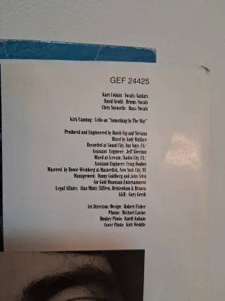 Nirvana Nevermind Vinilo LP 1991