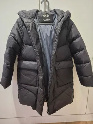 Plumífero Zara Negro Talla 11/12 152cm