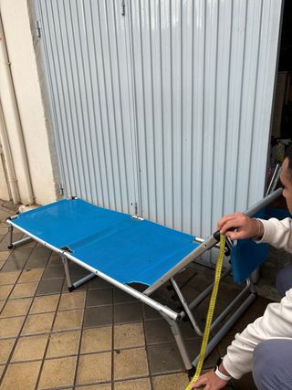 Hamaca plegable azul