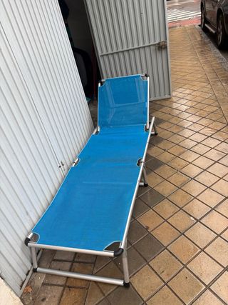 Hamaca plegable azul