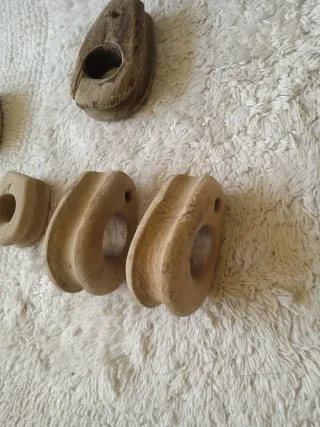 GUARDA CABOS DE MADERA ANTIGUOS