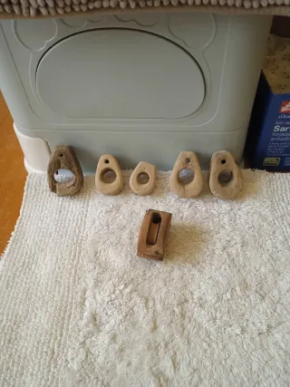 GUARDA CABOS DE MADERA ANTIGUOS