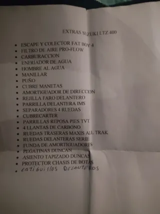 Suzuki LTZ 400 Quad Moto