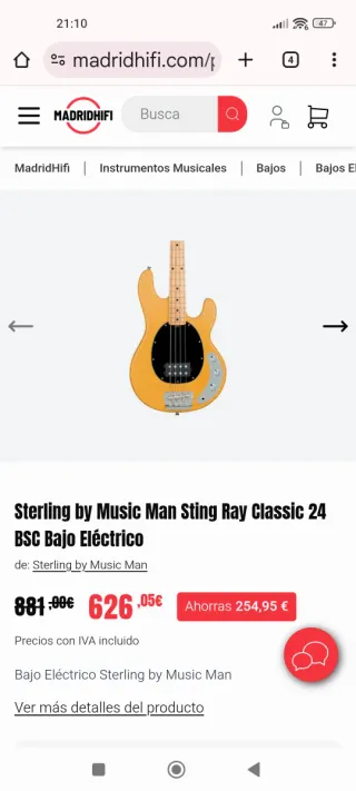 Sterling by Music Man Stingray Classic 24