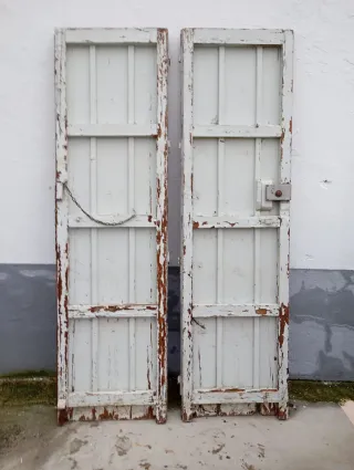 Puerta antigua de madera (2 hojas)