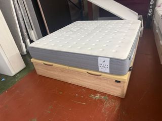 Canapé madera y colchón Relax exposición 180x190