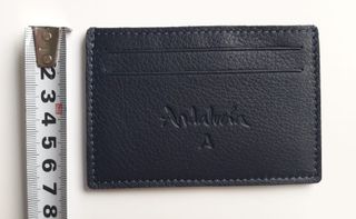 Tarjetero piel Ubrique Andalusia azul oscuro