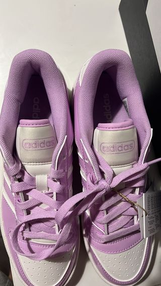 Botines Adidas Morado/Blanco Talla 38