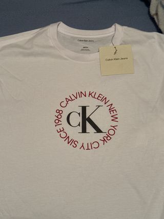 Camiseta Calvin Klein Jeans Blanca Talla S