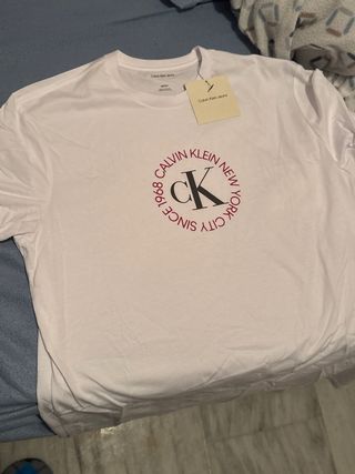 Camiseta Calvin Klein Jeans Blanca Talla S
