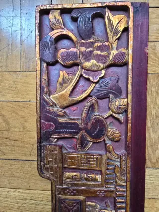 Talla de madera china decorativa