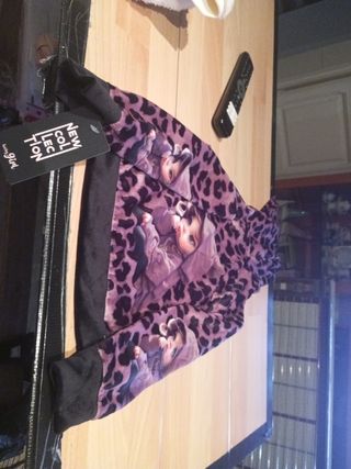 Chaleco peludo niña con capucha