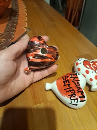 Decorazioni a cuore I LOVE YOU e PENSAM SEMPRE