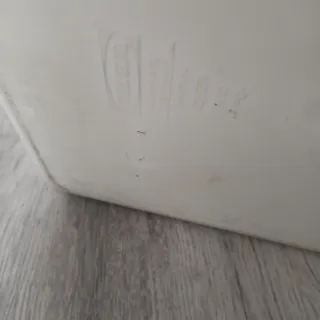 Caja grande de plástico Ikea blanca