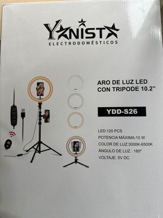Aro de Luz LED Yanista con Trípode 10.2