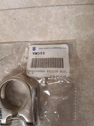 Abrazadera sillín aluminio 28.6
