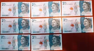 8 Billetes 2000 Pesos Colombia