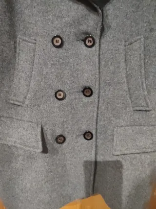 Abrigo gris Easy Wear talla 38
